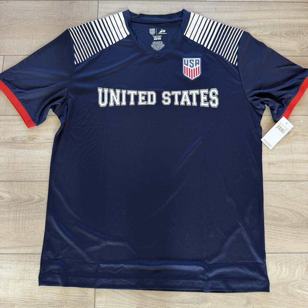 USA Soccer Icon Sports Mens XL Navy United States